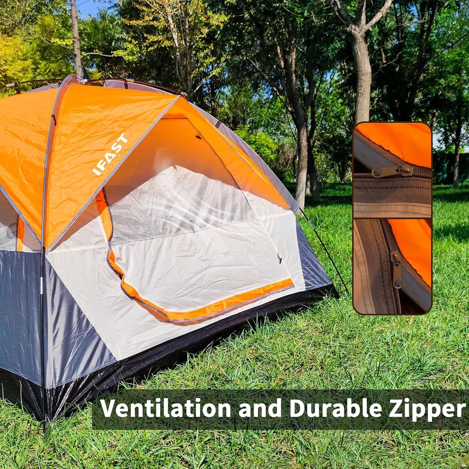 Portable Lightweight Family Camping Tent – Waterproof Outdoor Shelter for Beach, Hiking, Cabana, Travel & Backpacking