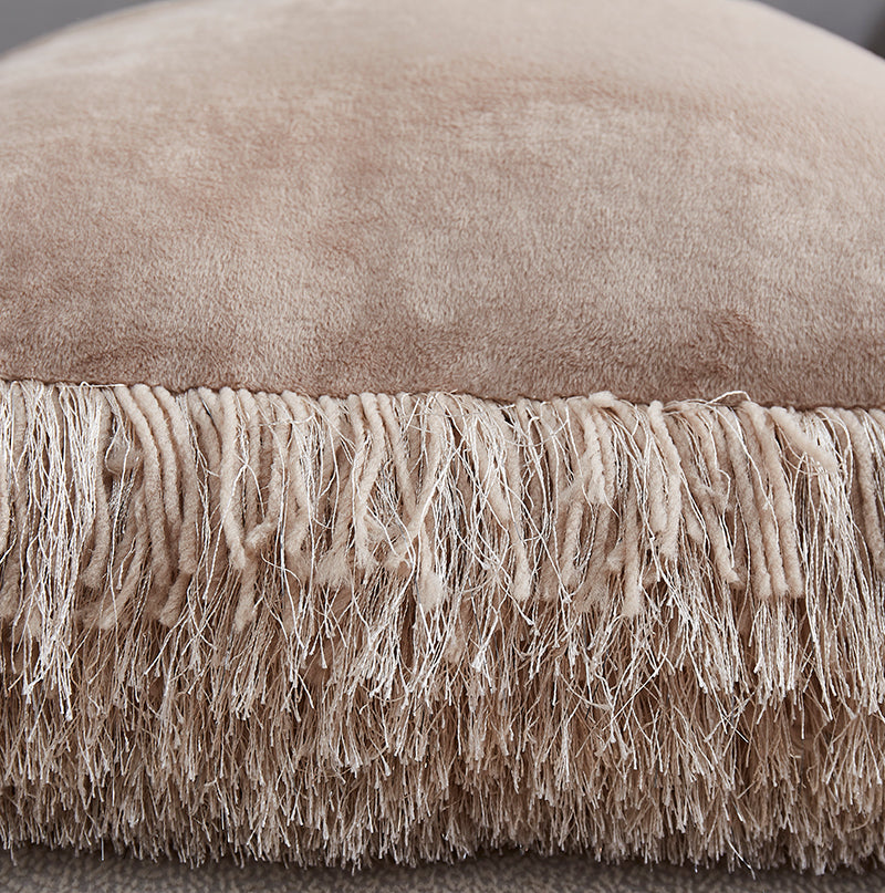 Decorative Shaggy Pillow 18-in x 18-in