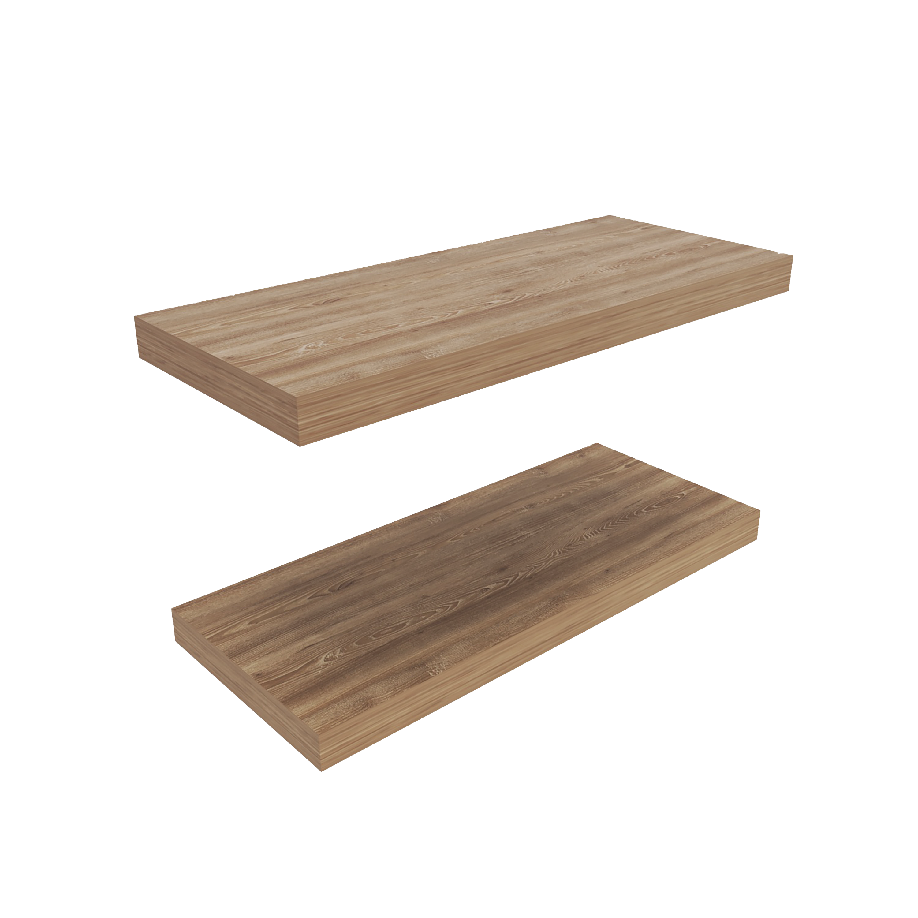 Ecco 31.5" Wide Floating Shelves Set of 2 – Wall Shelves for Bedroom, Bathroom Storage, Book Shelves for Living Room Decor
