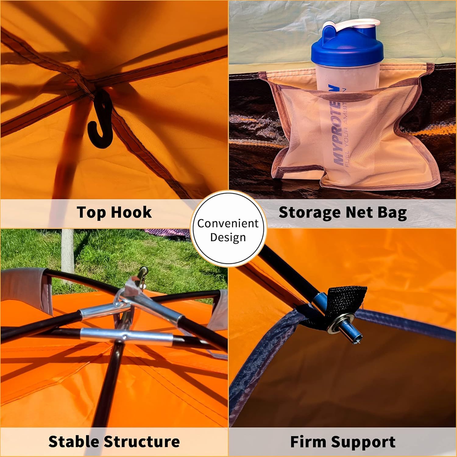 Portable Lightweight Family Camping Tent – Waterproof Outdoor Shelter for Beach, Hiking, Cabana, Travel & Backpacking