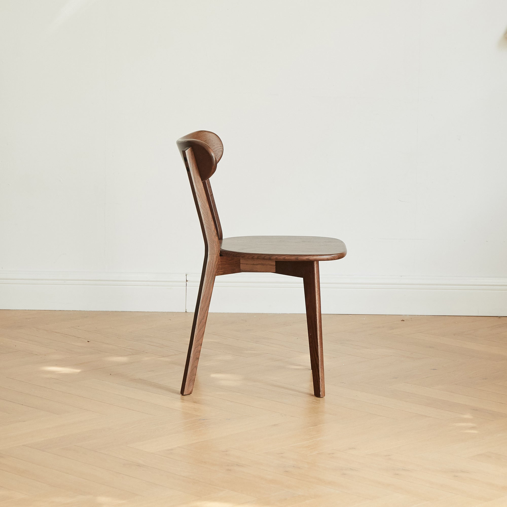 (Set of 2) Solid Oak Wood Dining Chairs – Natural FAS Grade North American Wood, Dirt-Free, Minimalist Living Room or Table Chairs, 46.5×54×80cm