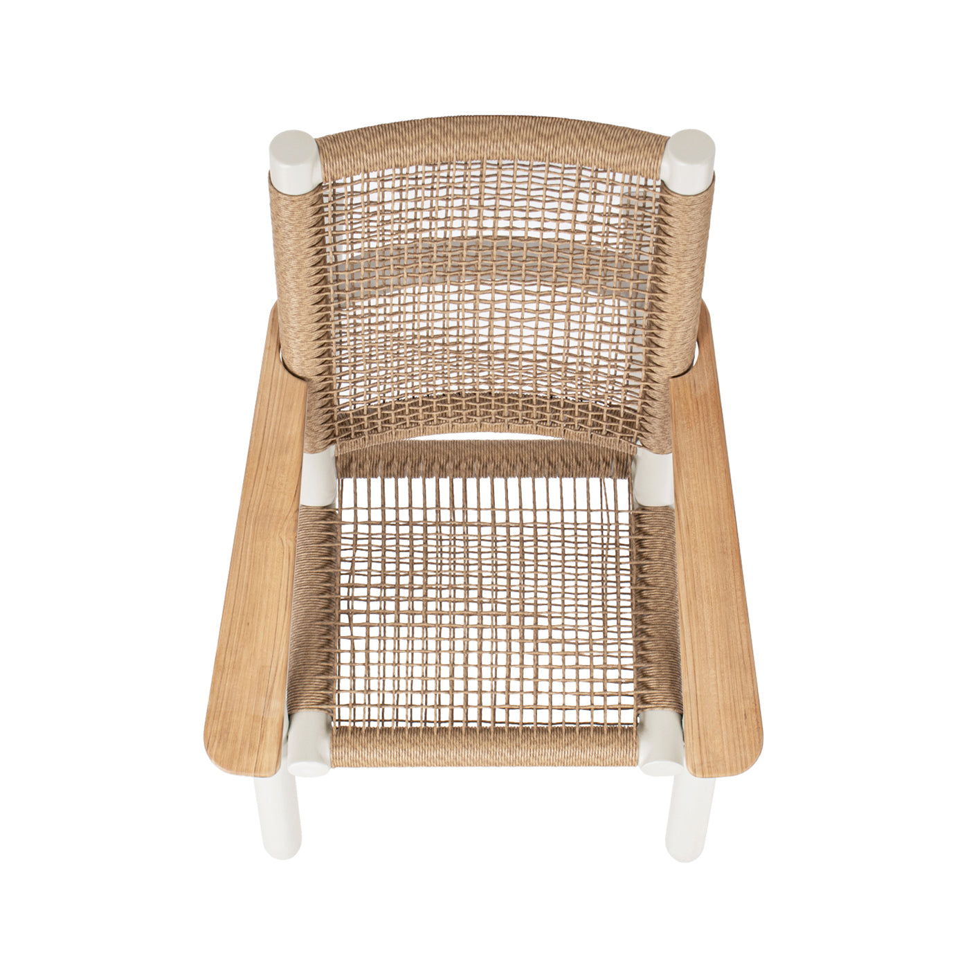 Atlas Adirondack Outdoor Lounge Chair Light Beige Gray Aluminum
