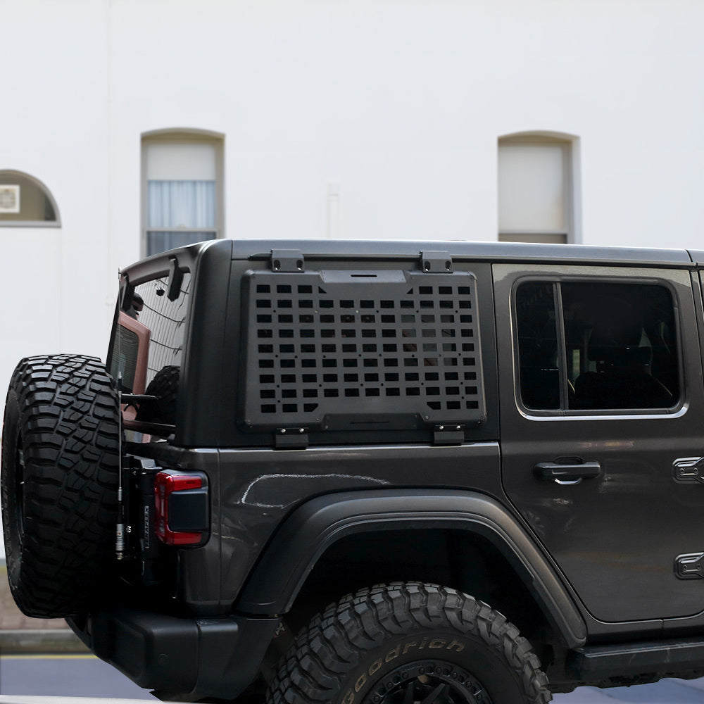 Rear Window Molle Panel Modular Storage Panel System Rear Window Protective Decoration for 2018-2023 Jeep Wrangler JL 4 Doors, Right side