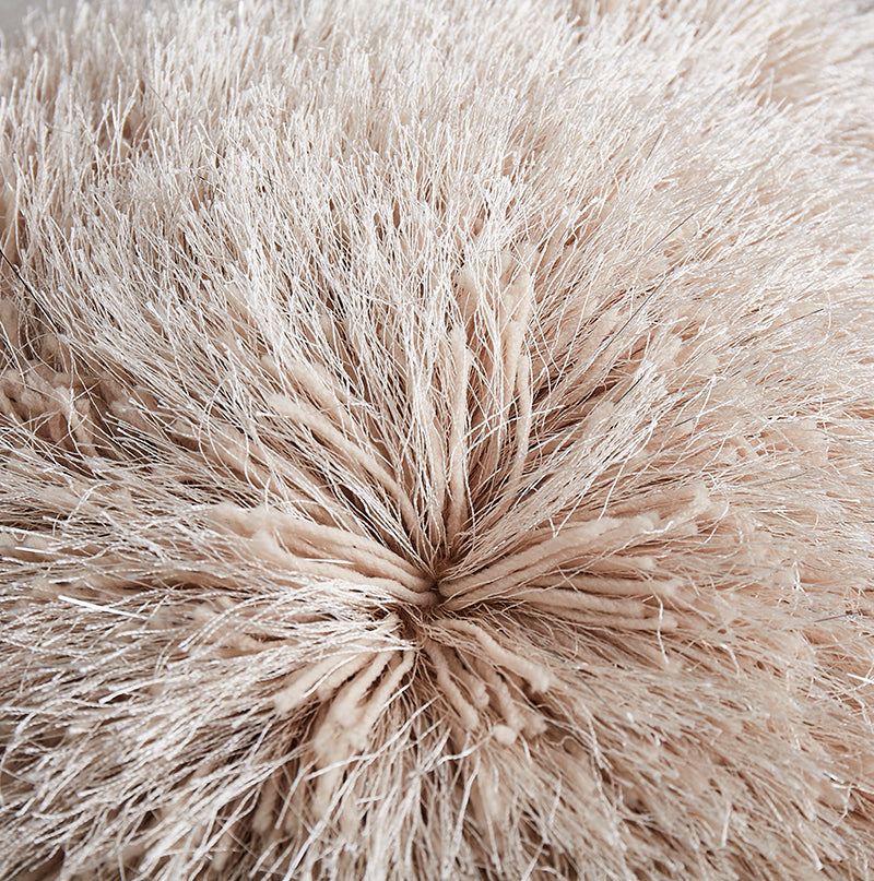 Decorative Shaggy Pillow 18-in x 18-in