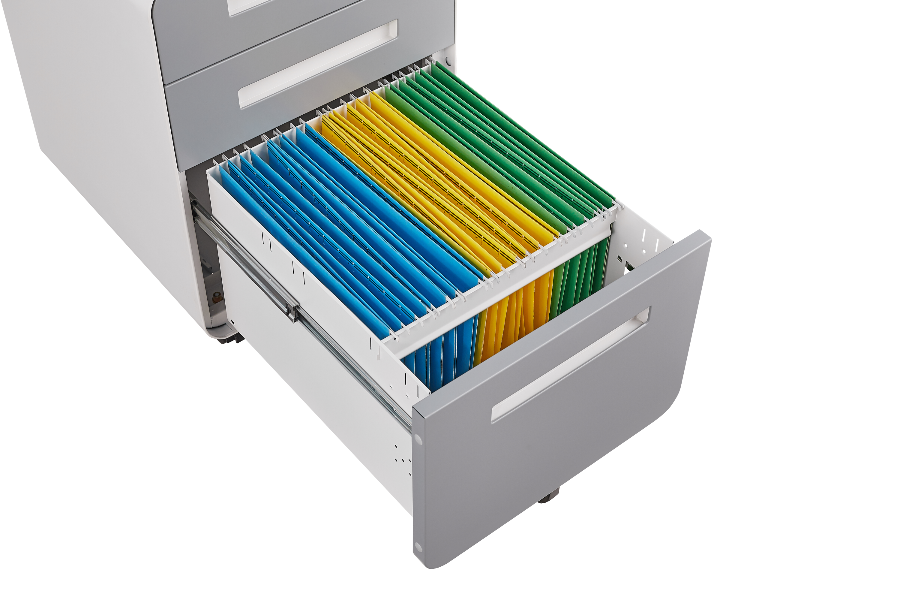 3-Drawer Mobile File Cabinet Under Desk - Versatile Storage for Legal/Letter/A4 Files, Anti-Tilting Design, Cold Rolled Steel, Waterproof, Black
