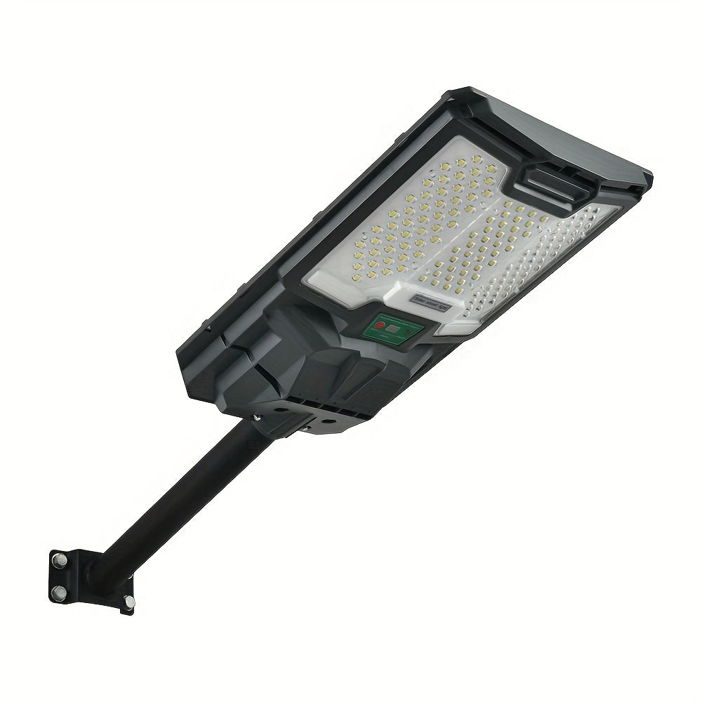 Solar Street Lights Outdoor – 66 LED Parking Lot Light, IP65 Waterproof, Dusk to Dawn Flood Light for Garden, Road, Courtyard