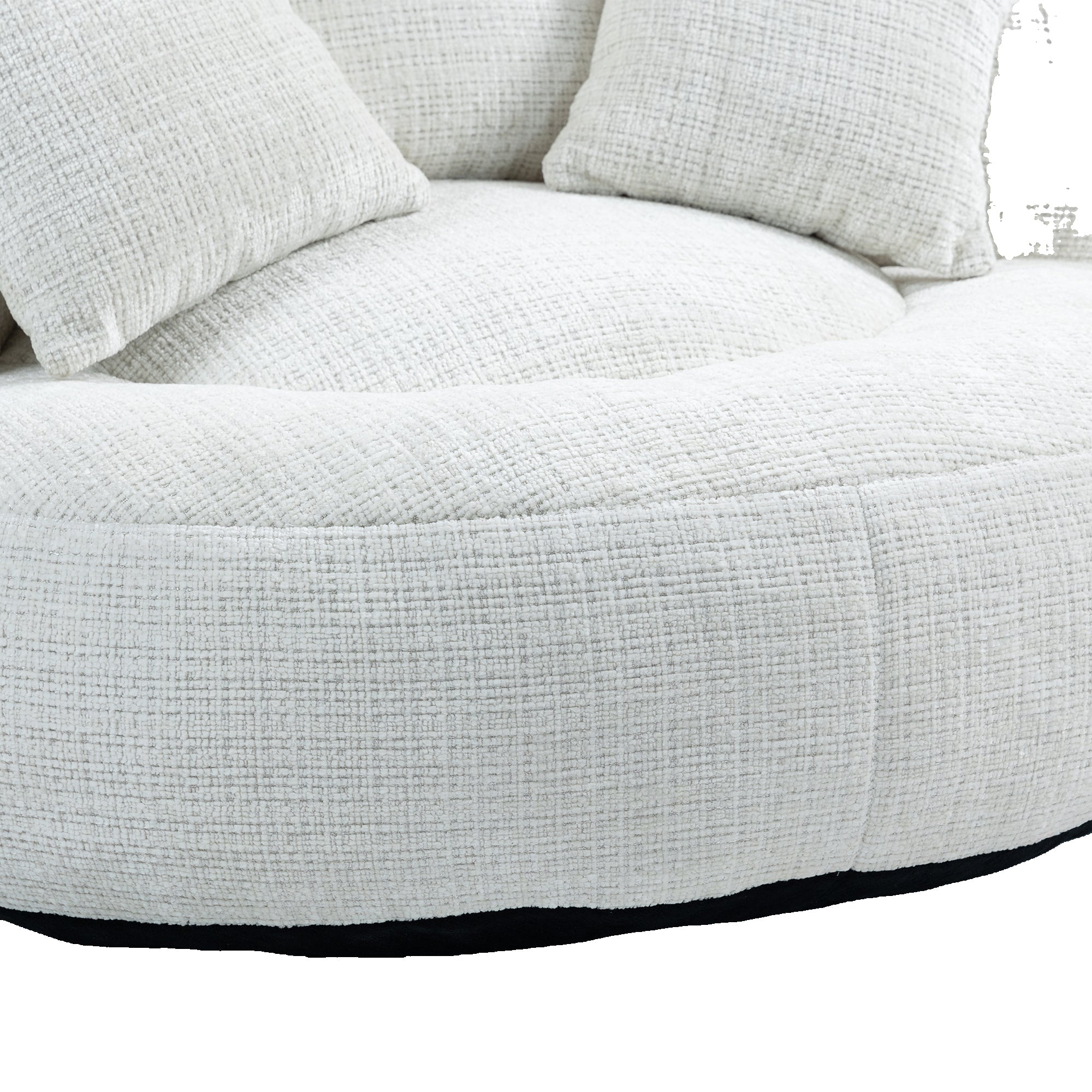 COOLMORE Lazy Sofa Durable Comfort Lounger High Back Bean Bag Chair Couch With Three Pillows for Adults and Kids, Indoor & Outdoor,  Single Gaming Sofa Chair For Bedroom,Office (Beige Chenille)