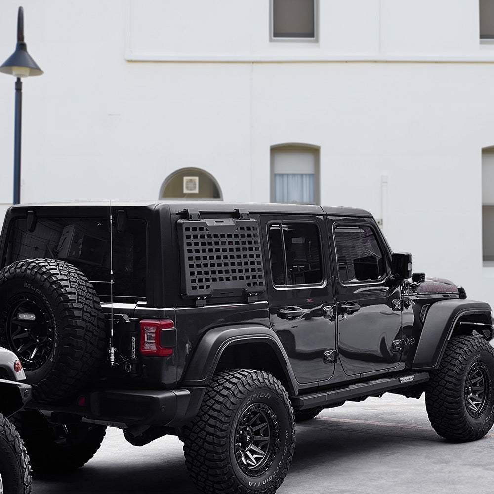 Rear Window Molle Panel Modular Storage Panel System Rear Window Protective Decoration for 2018-2023 Jeep Wrangler JL 4 Doors, Right side