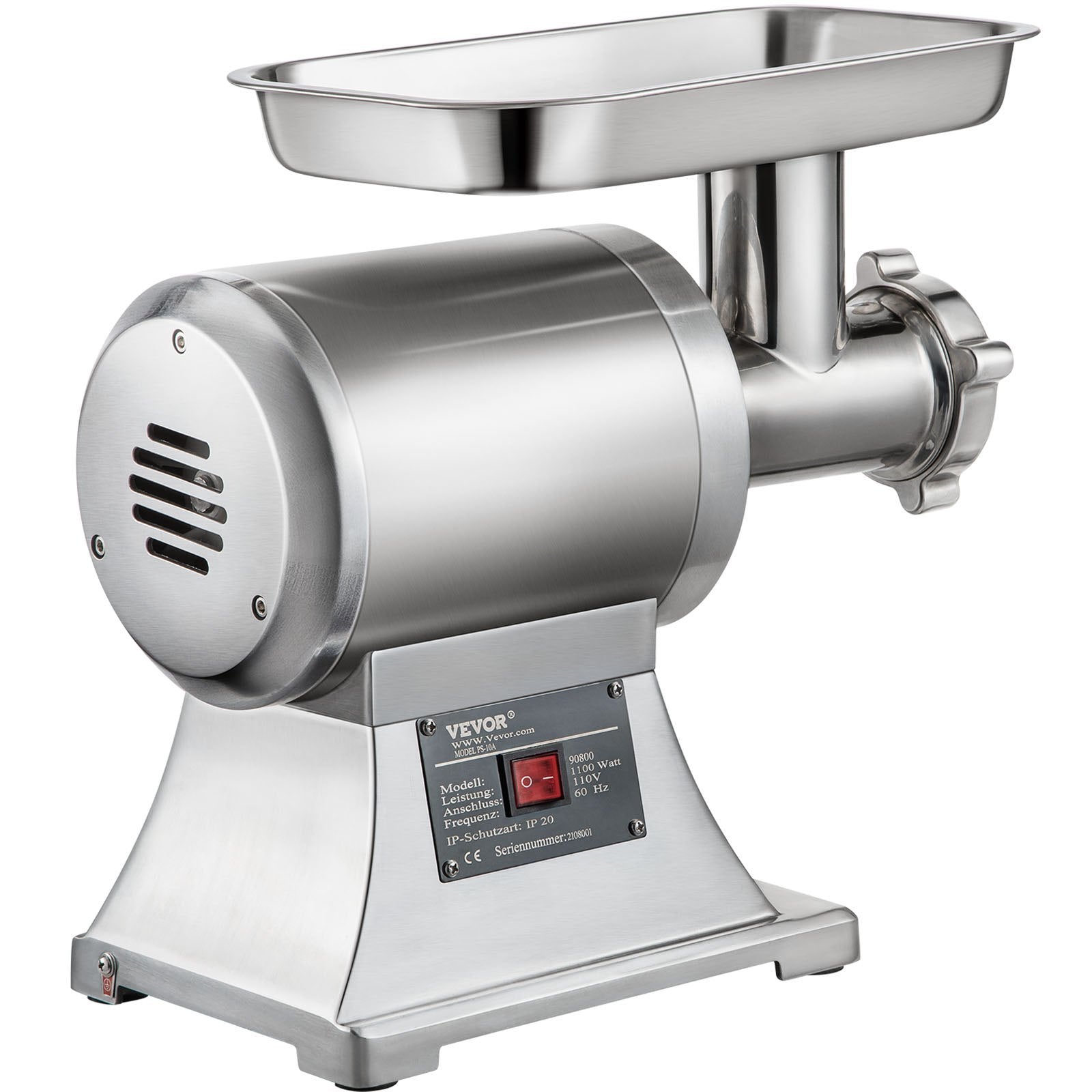 Commercial Electric Meat Grinder | 550 LB/H Heavy-Duty Stainless Steel Meat Mincer