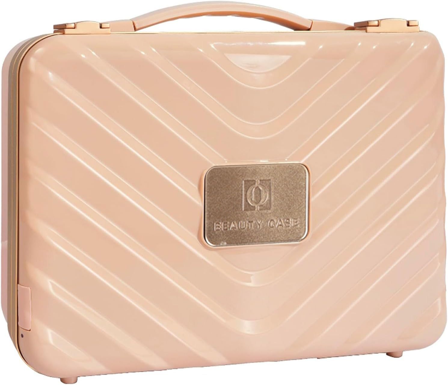 Makeup Case with LED Lighted Mirror Travel Makeup Train Case Cosmetic Organizer for Girls Makeup Artist, Makeup Tools, Hairstylist Travel Pink