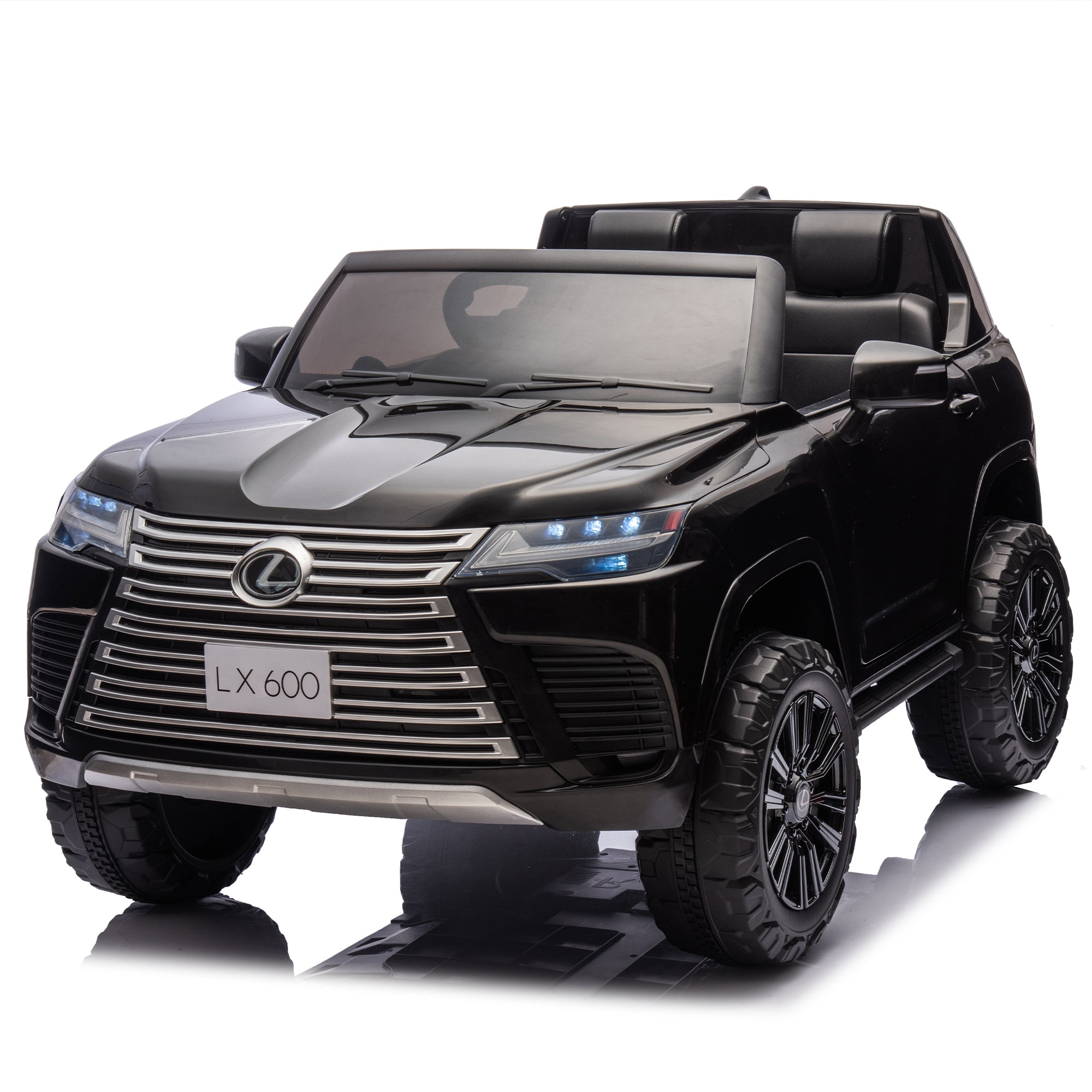Licensed Lexus LX600 24V Two-Seater XXL Kids Ride-On Car with Parental Control – 2WD, Four-Wheel Suspension, Bluetooth, MP3, Music, Power Display, 1.86-3.11MPH, 20" Seat for Kids