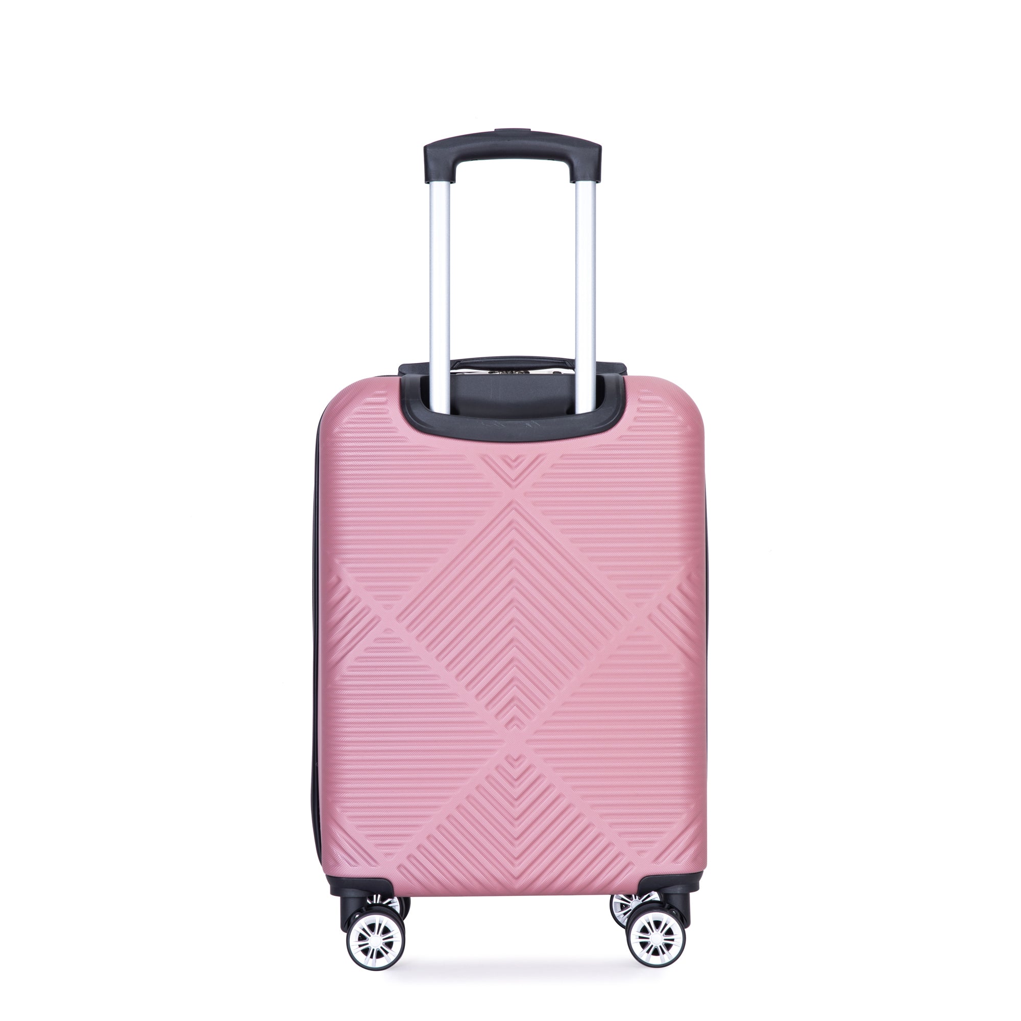 2Piece Luggage Sets ABS Lightweight Suitcase , Spinner Wheels,  (20/14)PINK