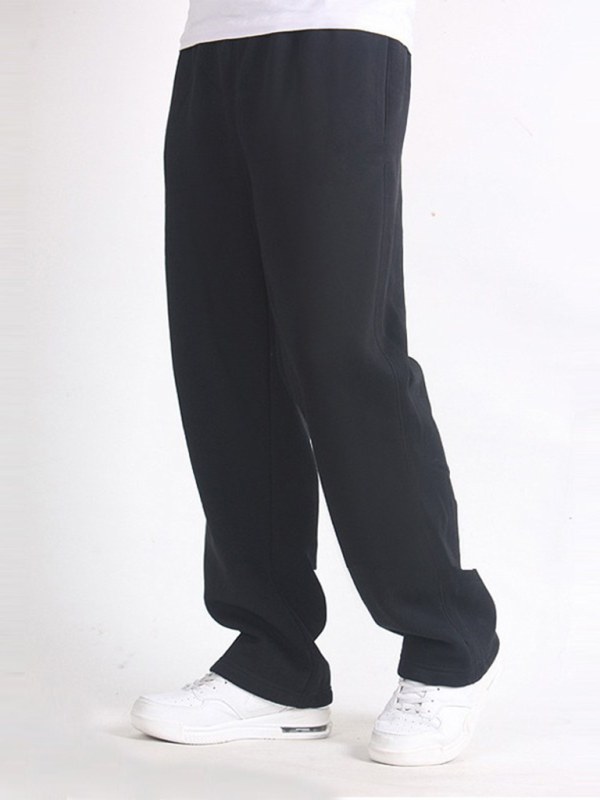 Men's Solid Color Straight Pant