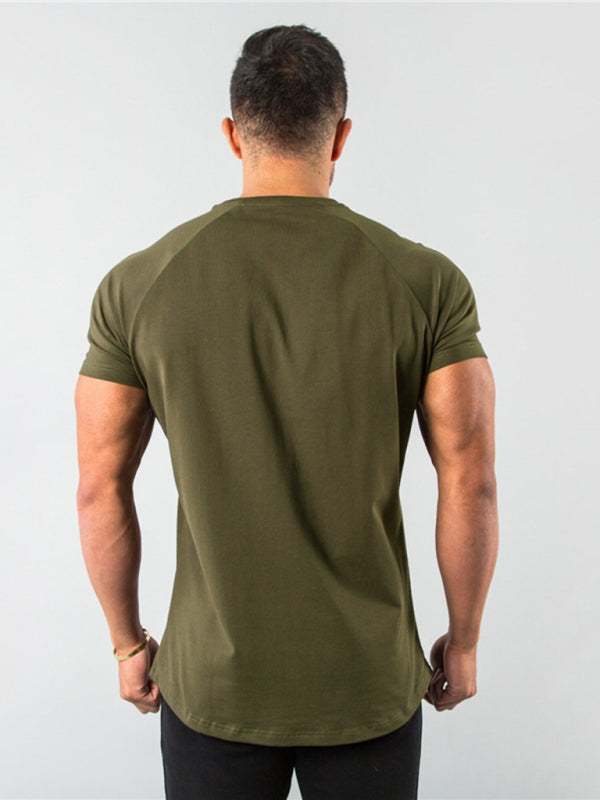 Men's Fitness Short Sleeve T-Shirt - 95 % cotton