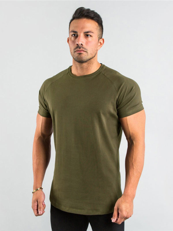 Men's Fitness Short Sleeve T-Shirt - 95 % cotton