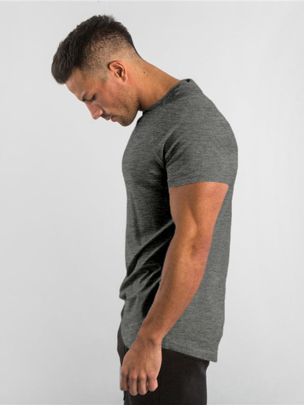 Men's Fitness Short Sleeve T-Shirt - 95 % cotton