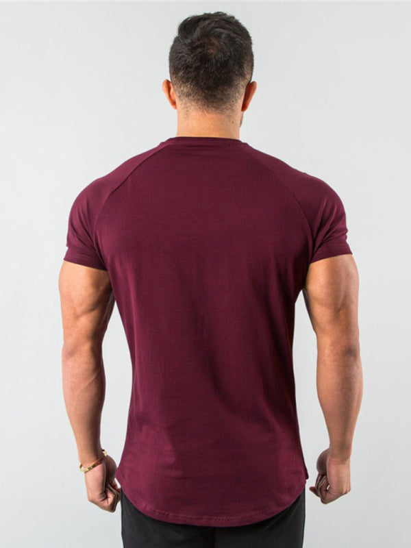 Men's Fitness Short Sleeve T-Shirt - 95 % cotton