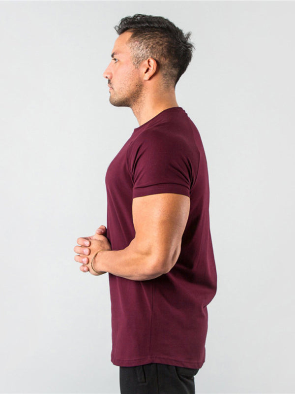 Men's Fitness Short Sleeve T-Shirt - 95 % cotton