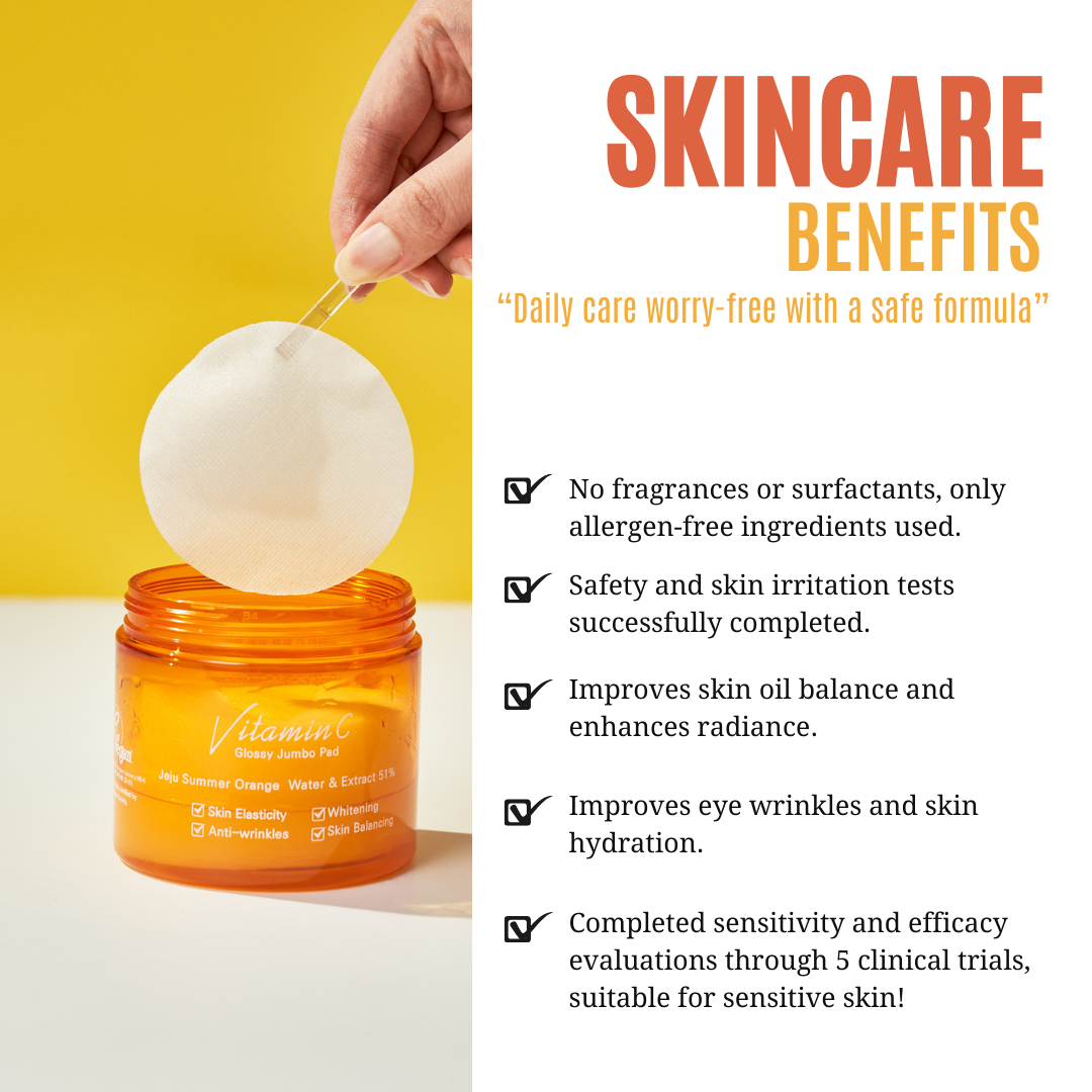 Jeju Indi Vitamin C Glossy Jumbo Pad 160ml