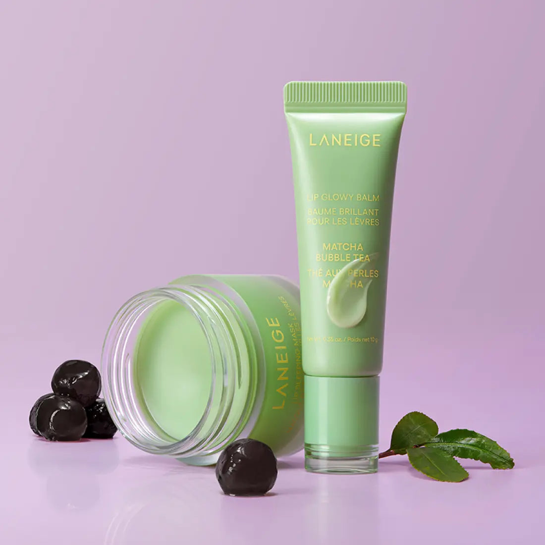 LANEIGE LIP GLOWY BALM 10ml #Matcha Bubble Tea