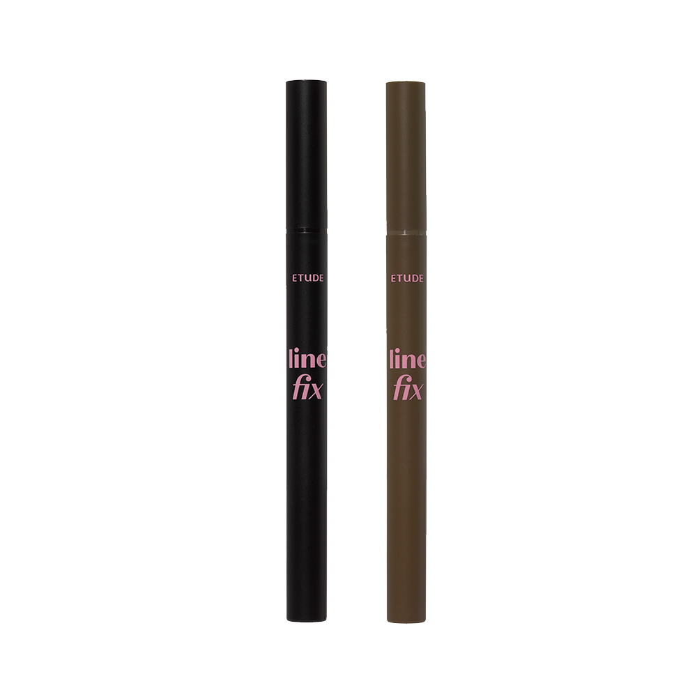 ETUDE Line Fix Brush Liner | Long-Lasting All-Proof Eyeliner with Precision Brush Tip 0.5g