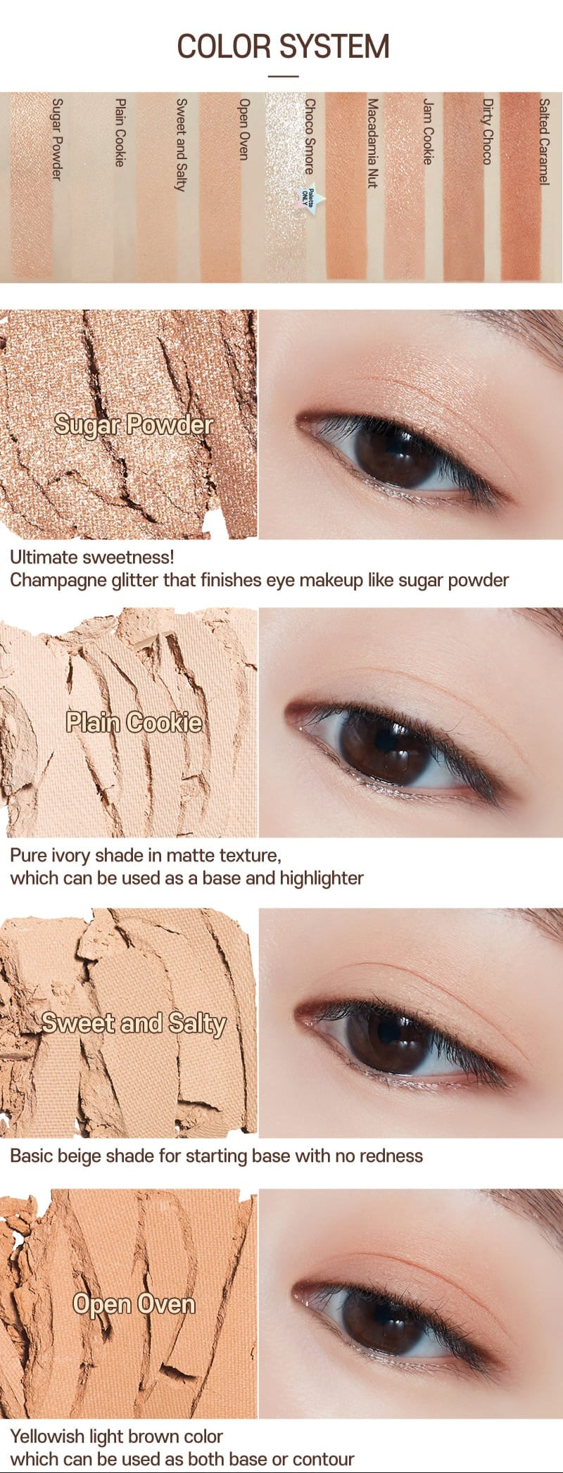 ETUDE Play Color Eyes 9-Color 7.2g #Cookie Chips