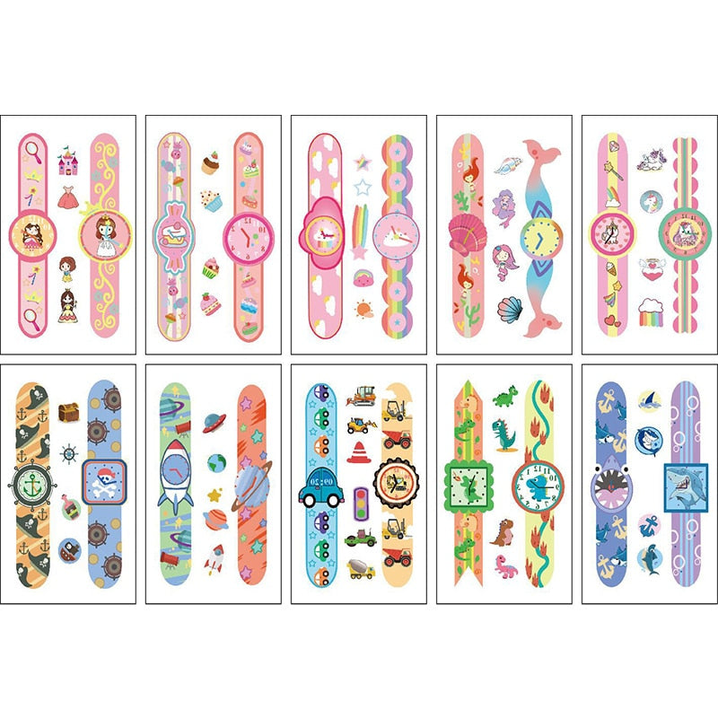 Cute Unicorn and Mermaid Tattoo Stickers for Kids