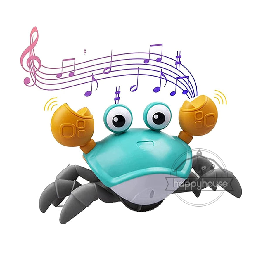 Crawling Crab Interactive Toy with Music and Light