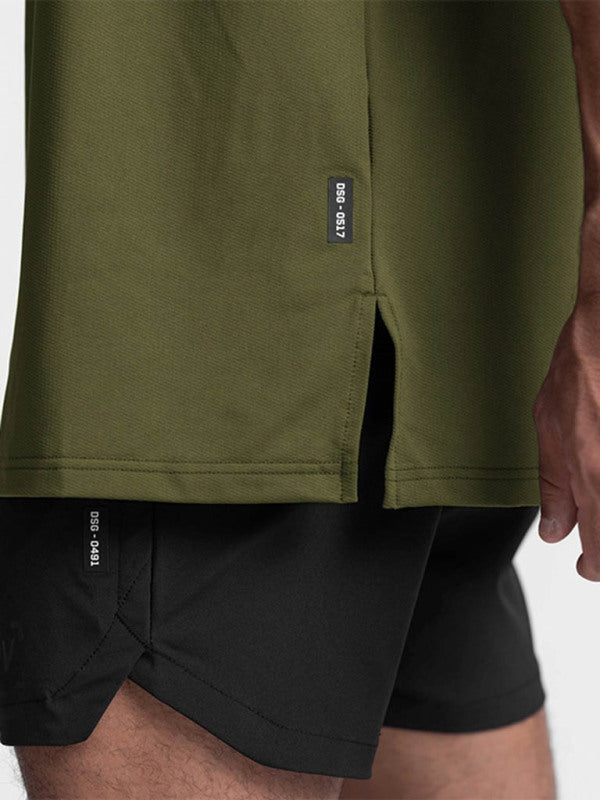  Men's Solid Color Essentials Oversize T Shirt