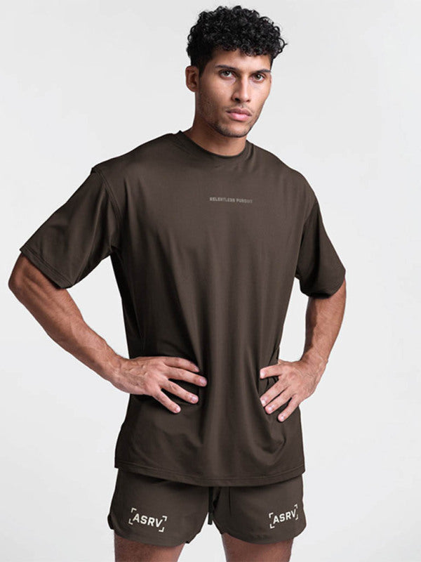  Men's Solid Color Essentials Oversize T Shirt