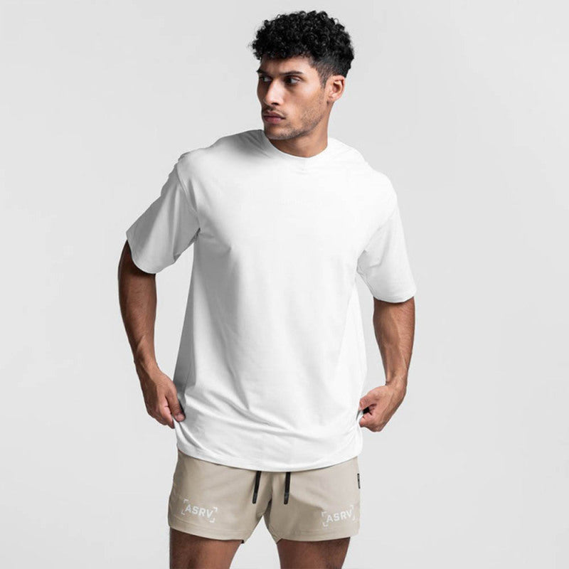  Men's Solid Color Essentials Oversize T Shirt
