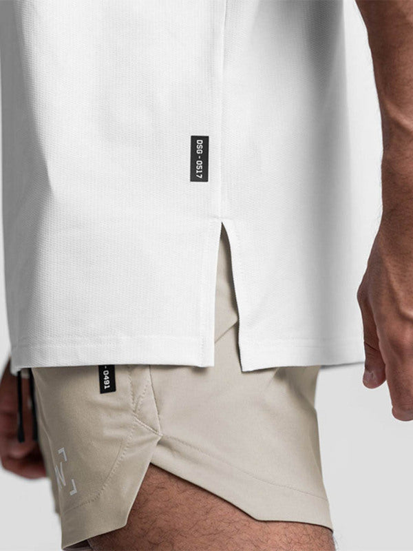  Men's Solid Color Essentials Oversize T Shirt