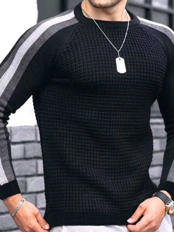 Men's Legend Stripe Sleeve Waffle Knit T-shirt