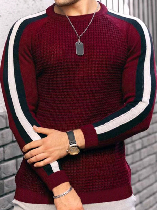 Men's Legend Stripe Sleeve Waffle Knit T-shirt