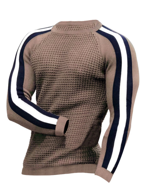 Men's Legend Stripe Sleeve Waffle Knit T-shirt