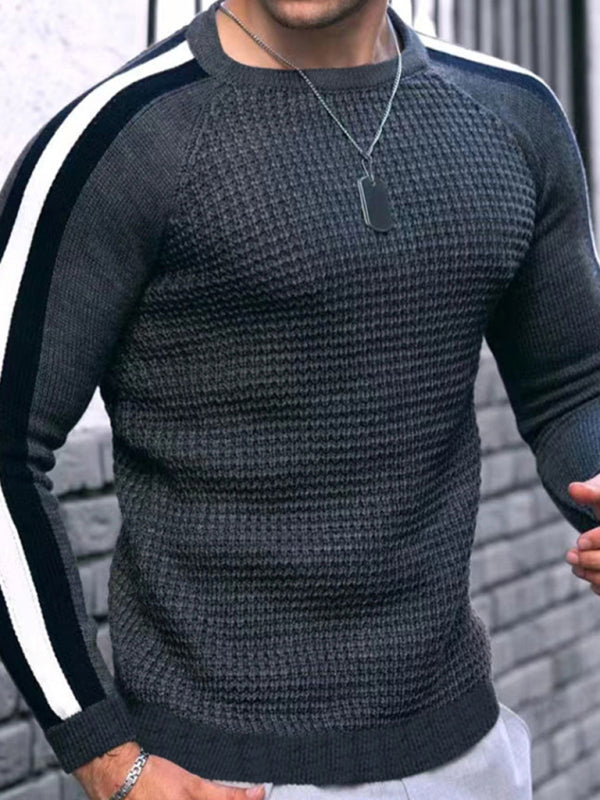 Men's Legend Stripe Sleeve Waffle Knit T-shirt