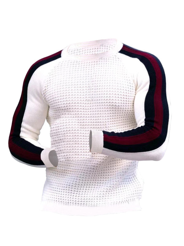 Men's Legend Stripe Sleeve Waffle Knit T-shirt