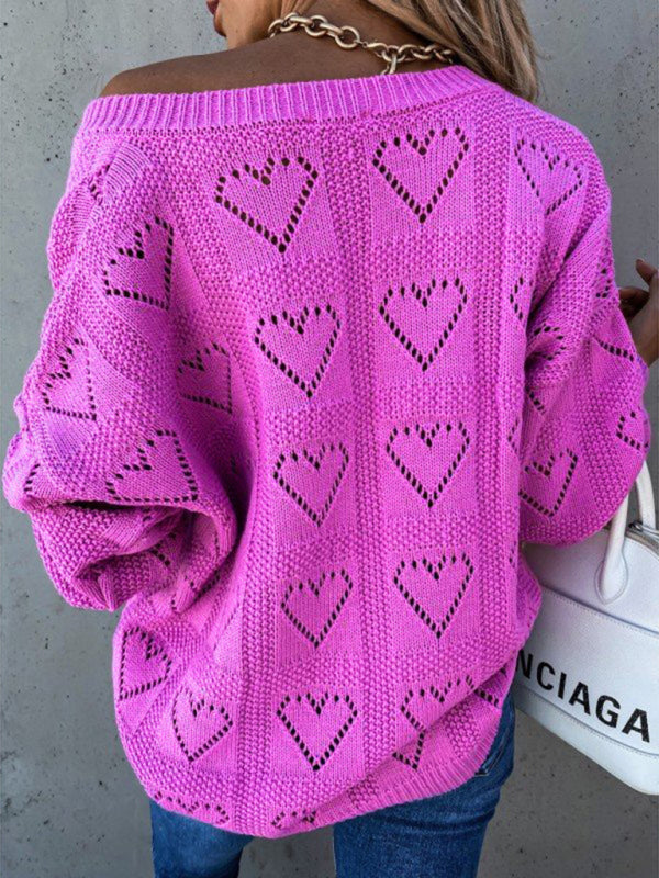 Pullover V-neck Knitted sweater for Women
