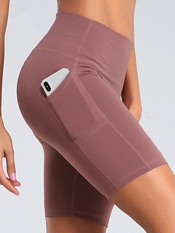 Women's High Waist Hip Lifting Cycling Yoga Shorts