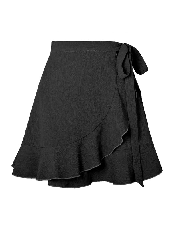 High Waist Ruffle Skirt for Women