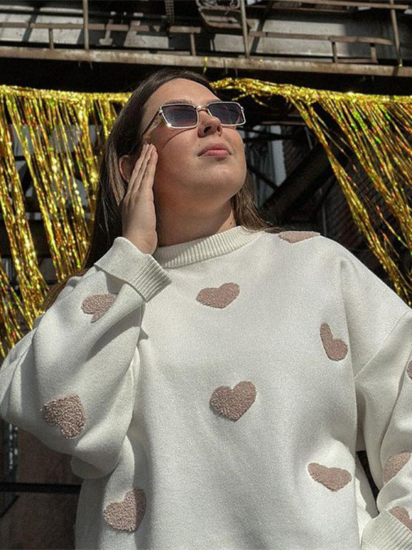 Valentine's Day Love Loose Casual Sweater for Women