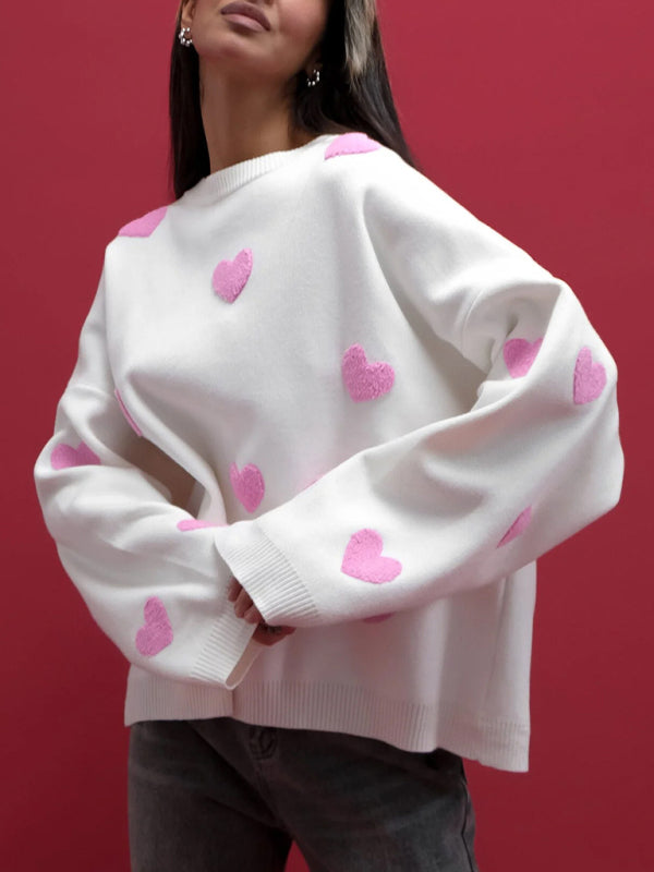 Valentine's Day Love Loose Casual Sweater for Women