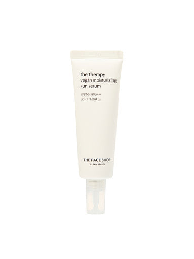 THE FACE SHOP THE THERAPY VEGAN MOISTURIZING SUN SERUM SPF50+ PA++++ 50ML